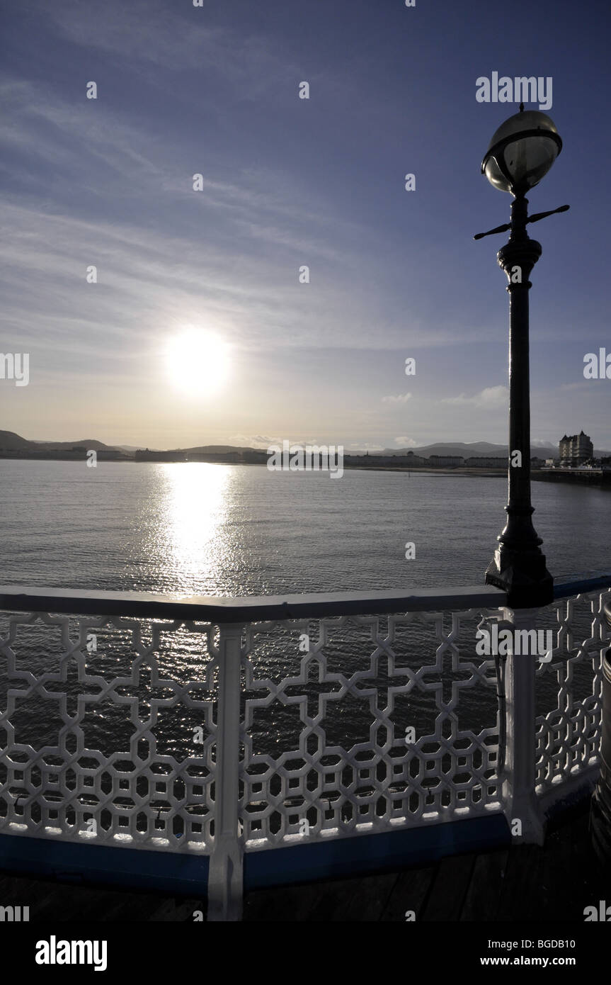 Llandudno Pier il Galles del Nord Foto Stock