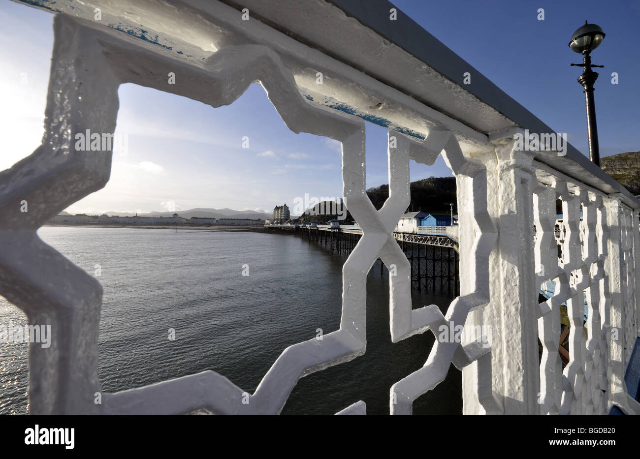 Llandudno Pier il Galles del Nord Foto Stock