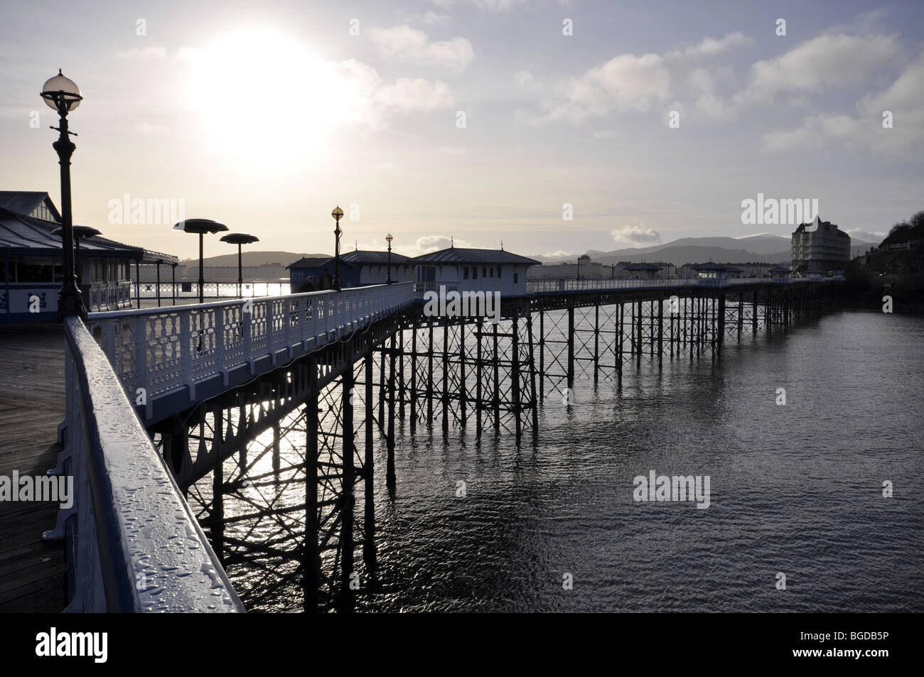 Llandudno Pier il Galles del Nord Foto Stock