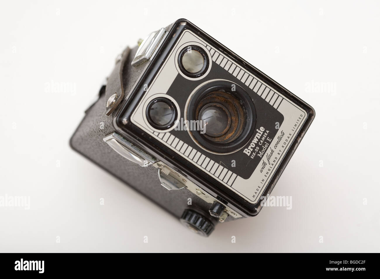 Una scatola di Kodak Brownie sei-20 modello di pellicola e immagine della telecamera da James Boardman Foto Stock