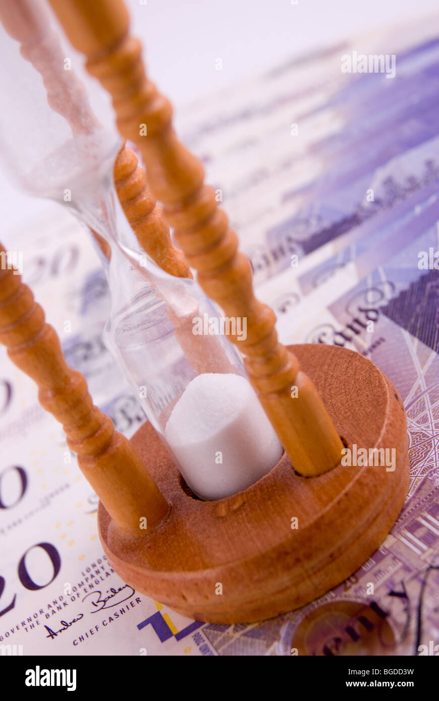 Il tempo è denaro Foto Stock