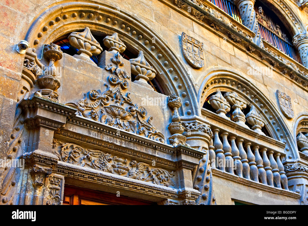 Dettagli dell'ingresso della Capilla Real y Museo (Cappella Reale e Museo), città di Granada, provincia di Granada, Andalusia ( Foto Stock