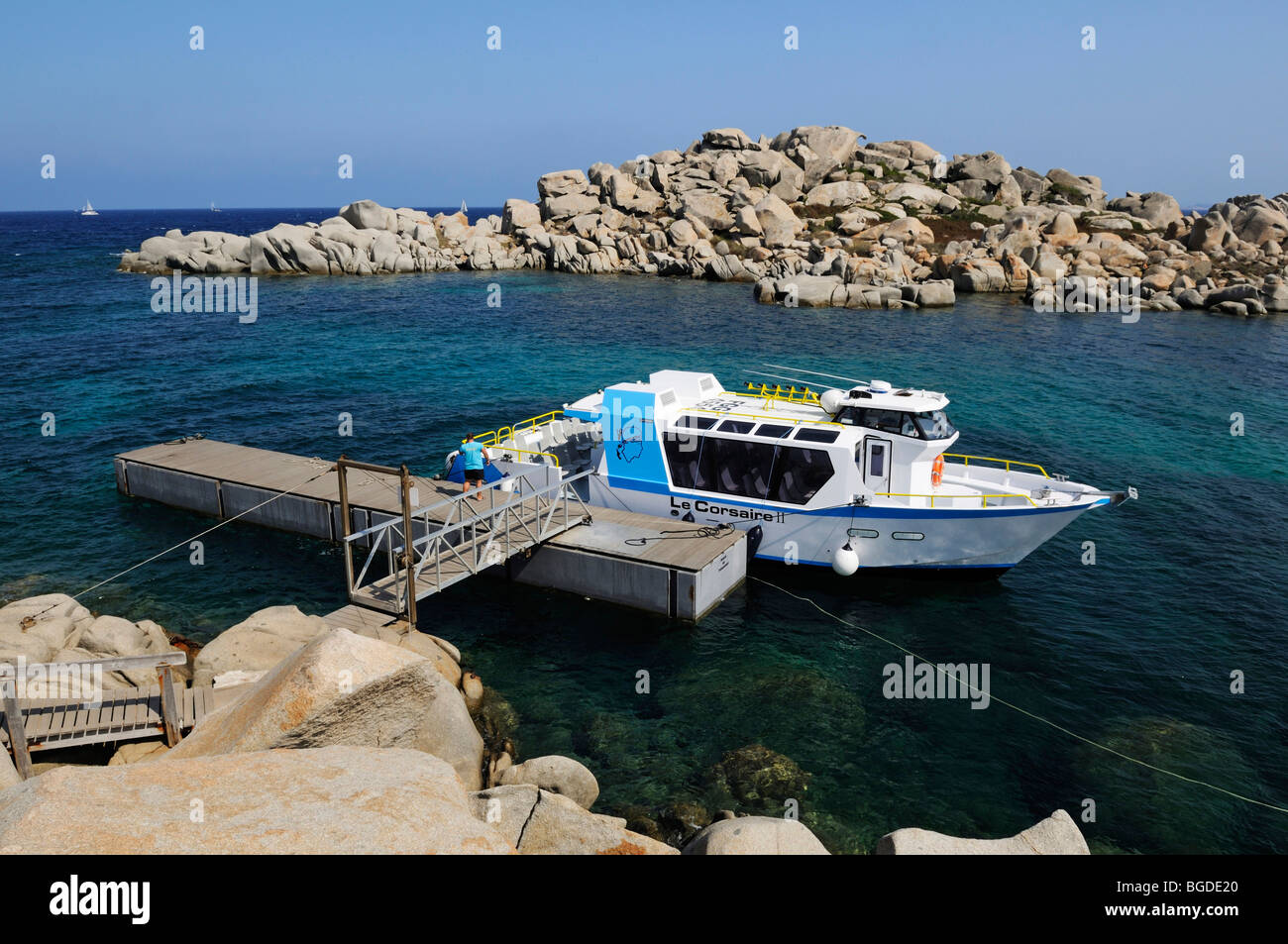 Iles Lavezzi island, Bonifacio, Corsica, Francia, Europa Foto Stock