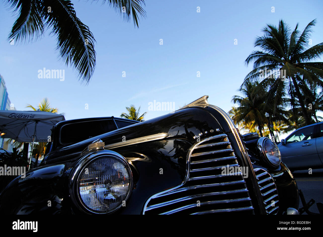 Ocean Drive, quartiere Art Deco di South Beach di Miami, Florida, Stati Uniti d'America Foto Stock