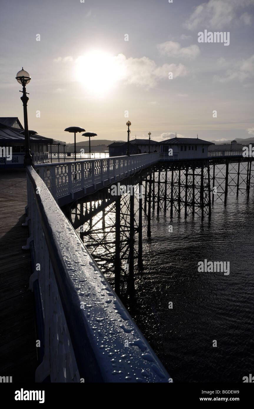 Llandudno Pier il Galles del Nord Foto Stock