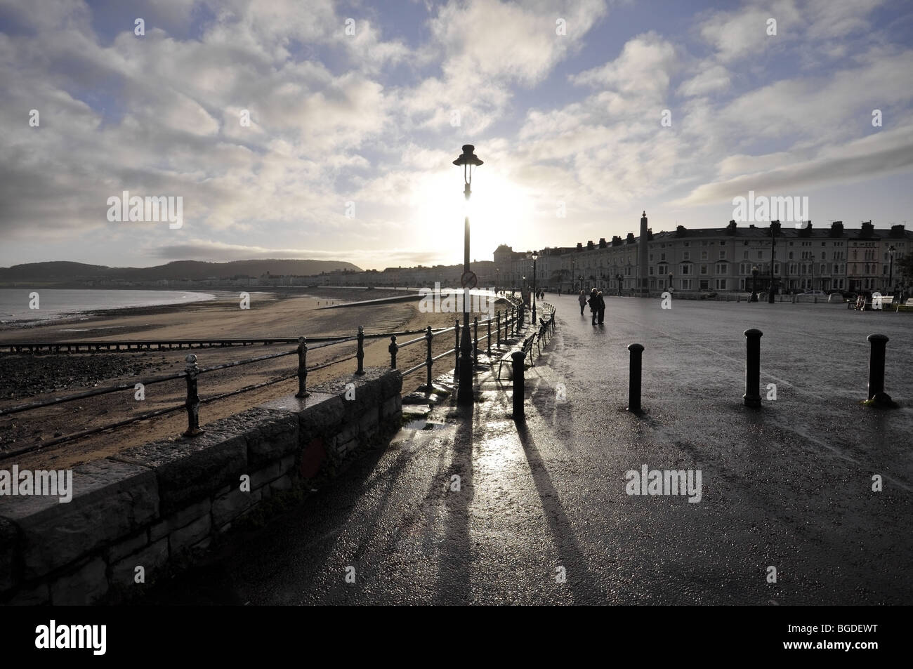 Lungomare di Llandudno North Wales Foto Stock