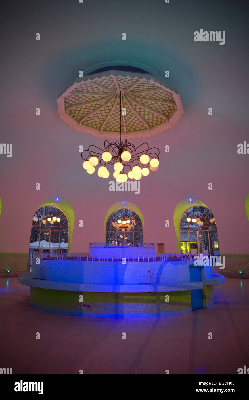 In Vichy, la molla termica dell'ospedale (Allier - Francia). Source de l Hôpital (03200 Vichy - Allier 03 - Francia). Foto Stock