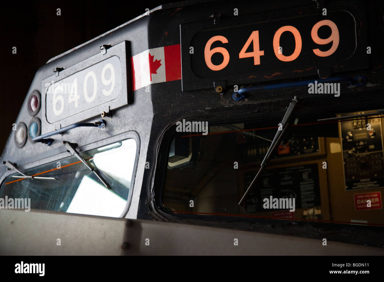 Canadian via treno nella città di Québec, Canada Foto Stock