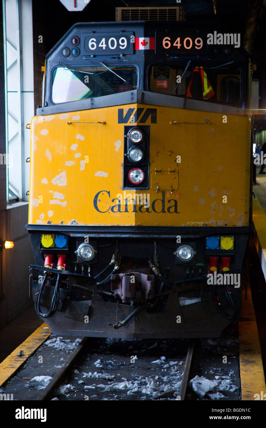 Canadian via treno nella città di Québec, Canada Foto Stock