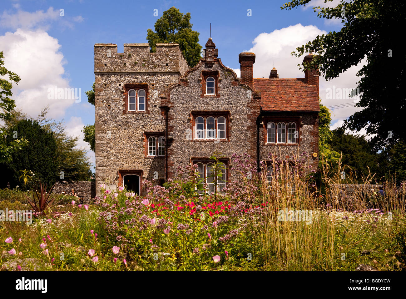 La torre di Victorian House in The Westbury Gardens, Canterbury nel Kent, Inghilterra Foto Stock