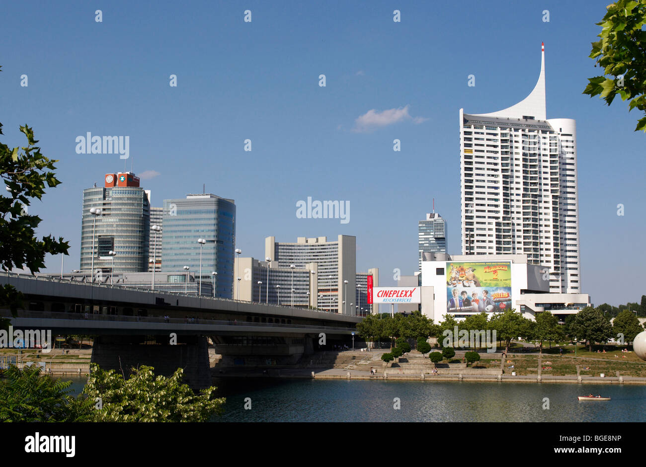 La città dell'ONU a Vienna - la terza più grande nazione unita complesso per uffici nel mondo Foto Stock