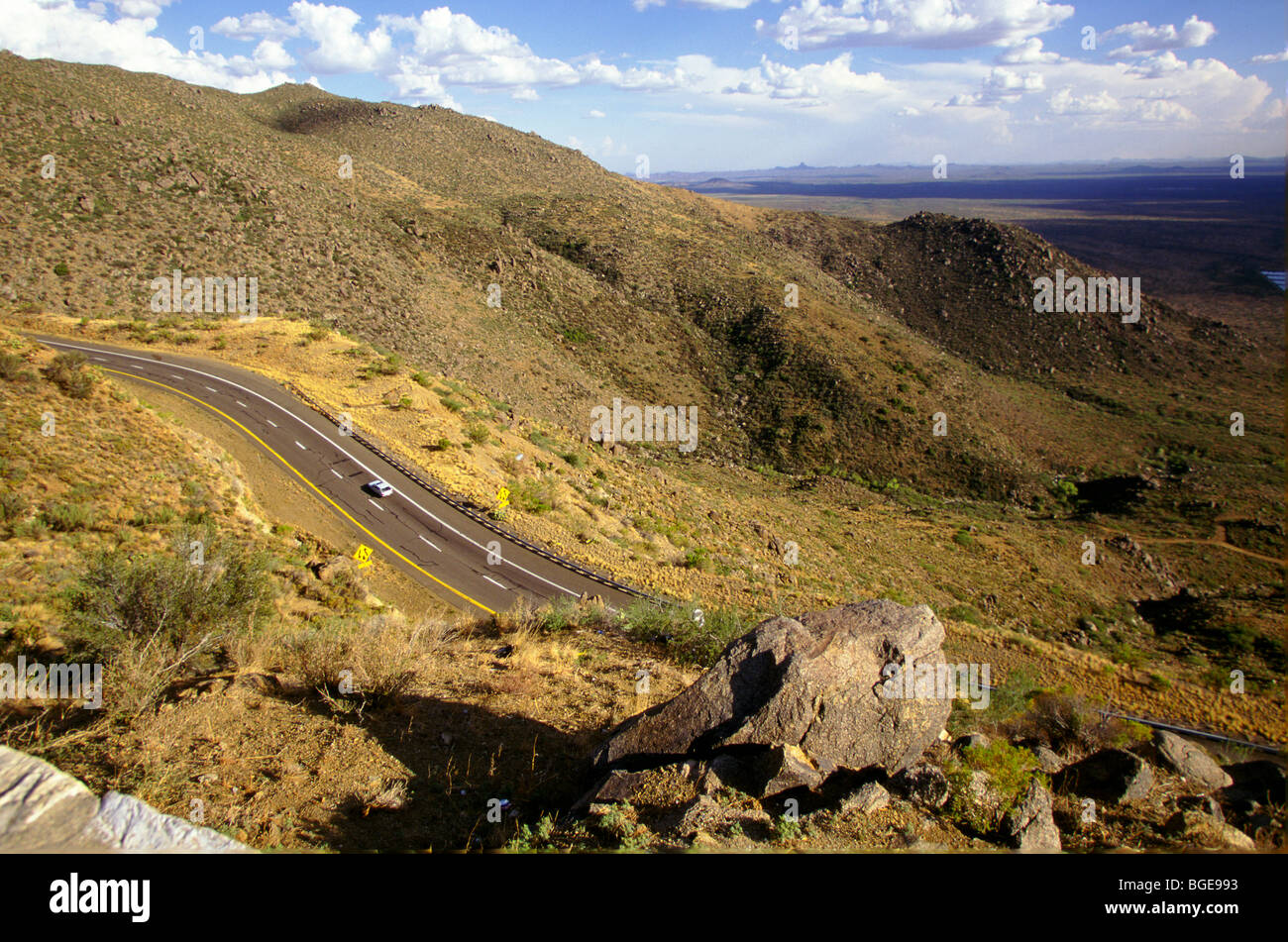 Vista lungo la Route 71, Arizona, Stati Uniti d'America Foto Stock