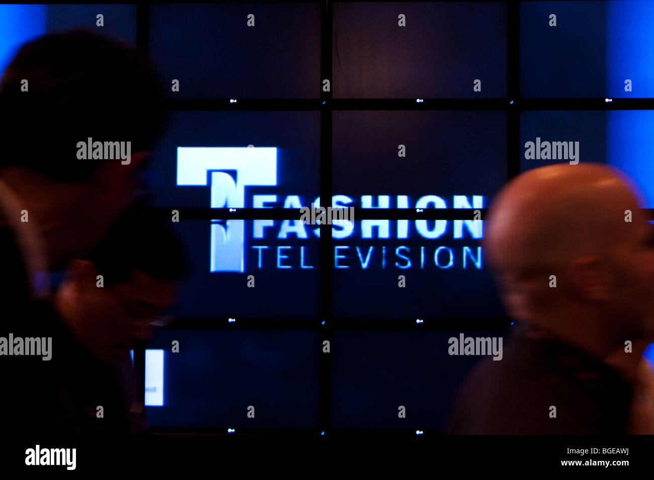 Moda logo televisione schermo tv Foto Stock