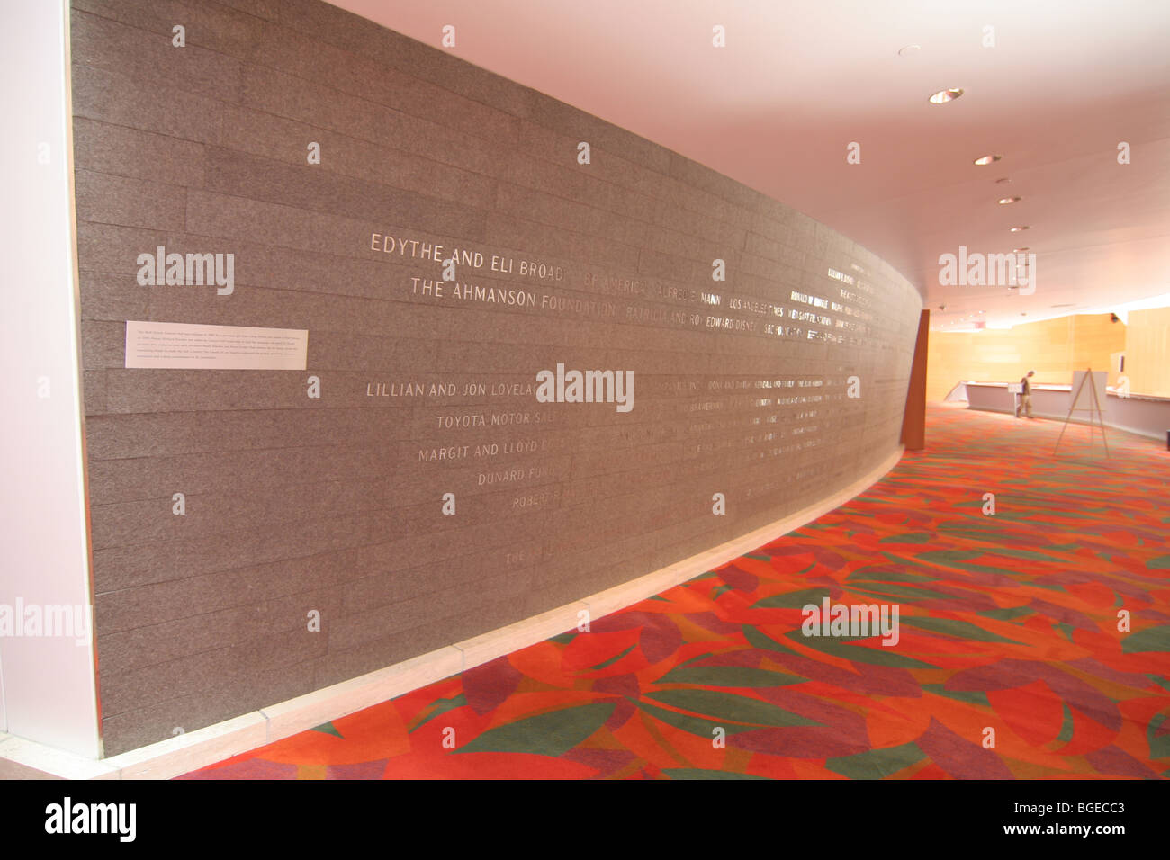 Interno della Walt Disney Concert Hall (architetto: Frank Gehry), Los Angeles, California, Stati Uniti d'America Foto Stock
