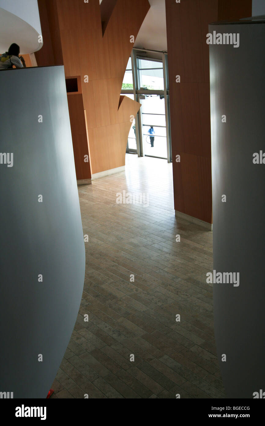 Interno della Walt Disney Concert Hall (architetto: Frank Gehry), Los Angeles, California, Stati Uniti d'America Foto Stock