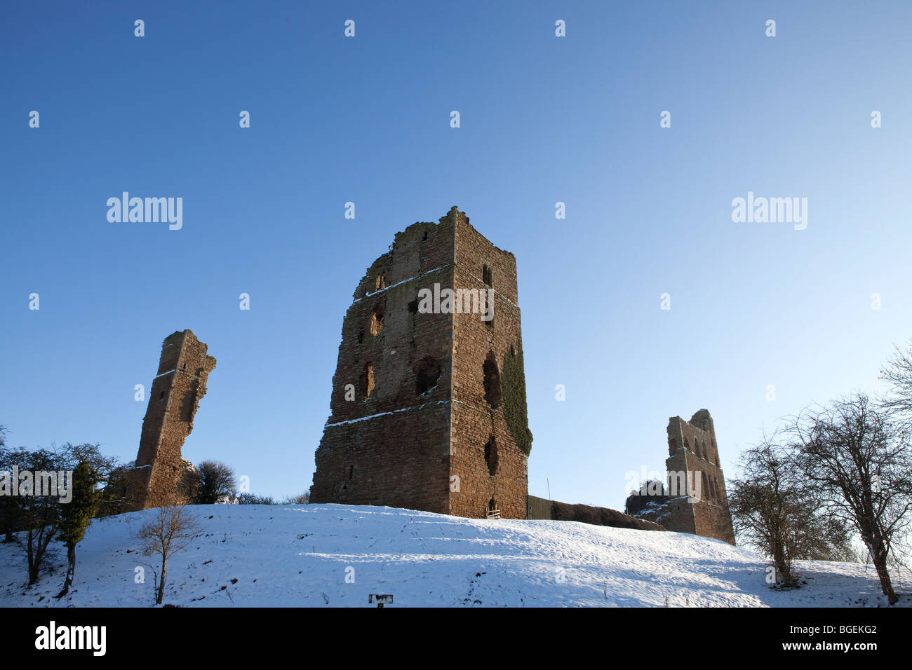 Sheriff Hutton Castle, North Yorkshire, Inghilterra Foto Stock