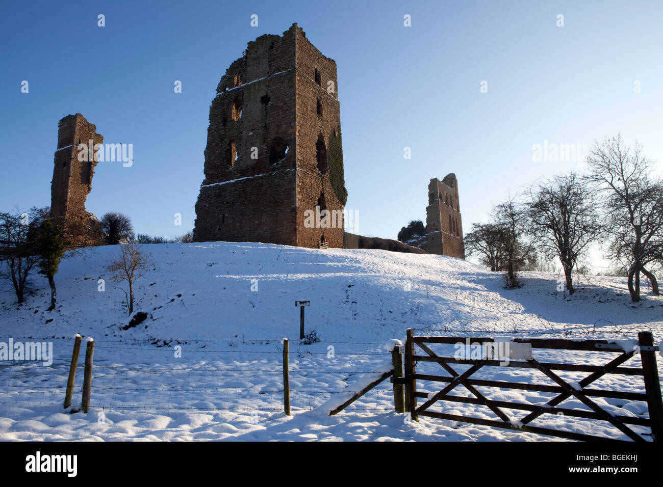 Sheriff Hutton Castle, North Yorkshire, Inghilterra Foto Stock