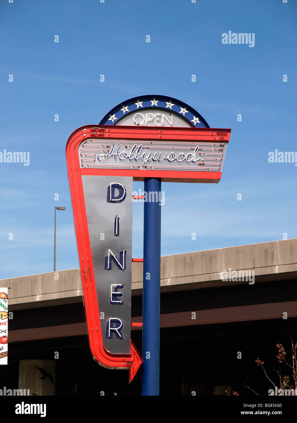 L'Hollywood Diner featured in film come Barry Levinson's 'Diner' e 'Liberty Heights" nonché "leepless in Seattl Foto Stock