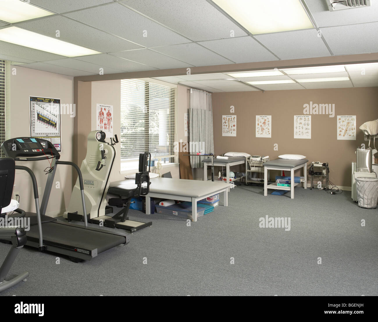La terapia fisica sala esercizi, Philadelphia, Stati Uniti d'America Foto Stock