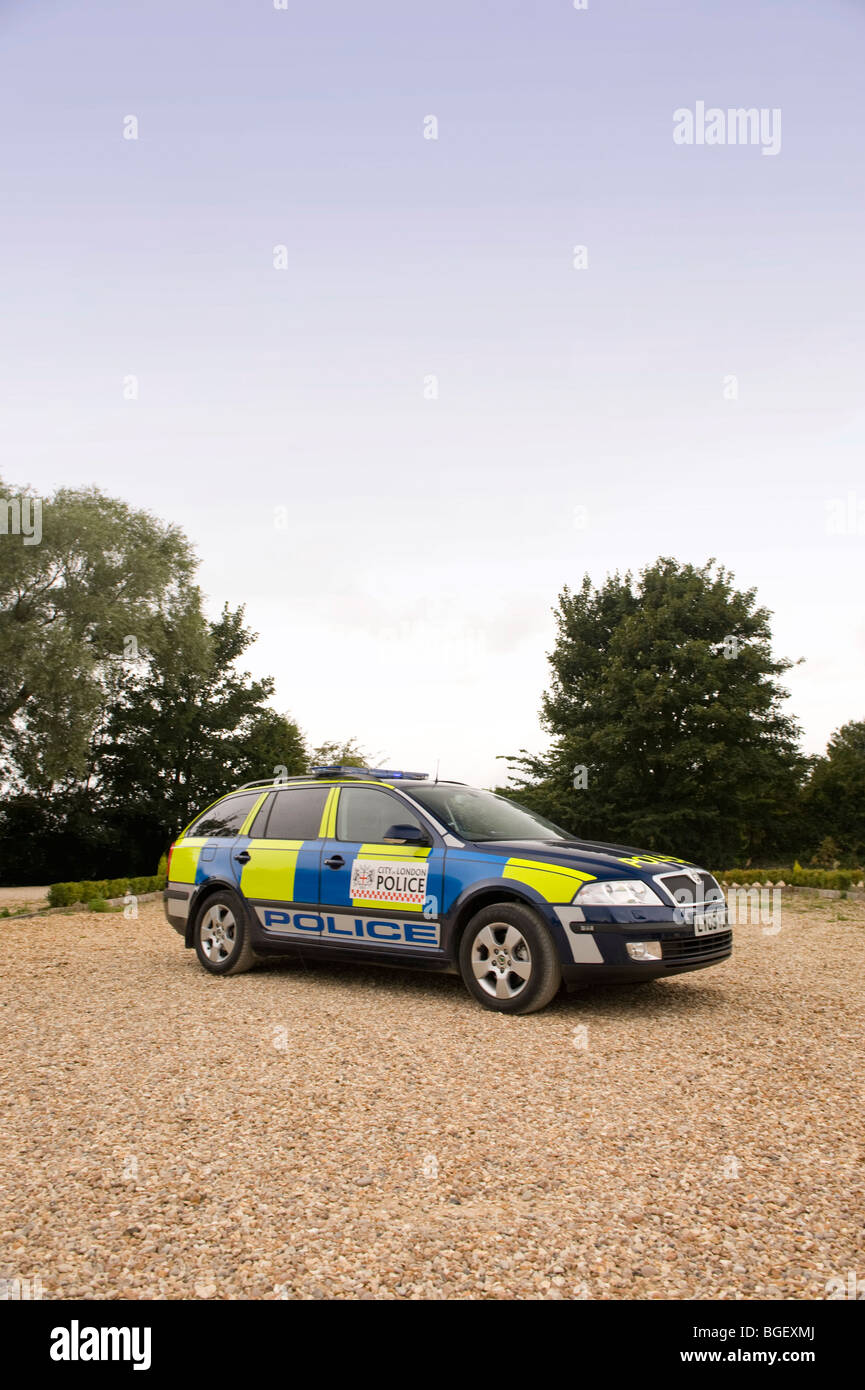 Skoda Octavia police station wagon Foto Stock