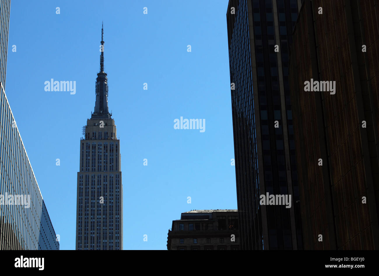 L'Empire State Building (350 Fifth Avenue). La città di New York, Stati Uniti d'America Foto Stock