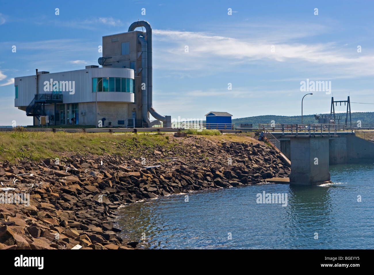 Annapolis Maremotrice stazione di generazione (produce 20.000KW), in America del Nord è solo tidal Power Plant, Annapolis Royal, Annapolis Foto Stock