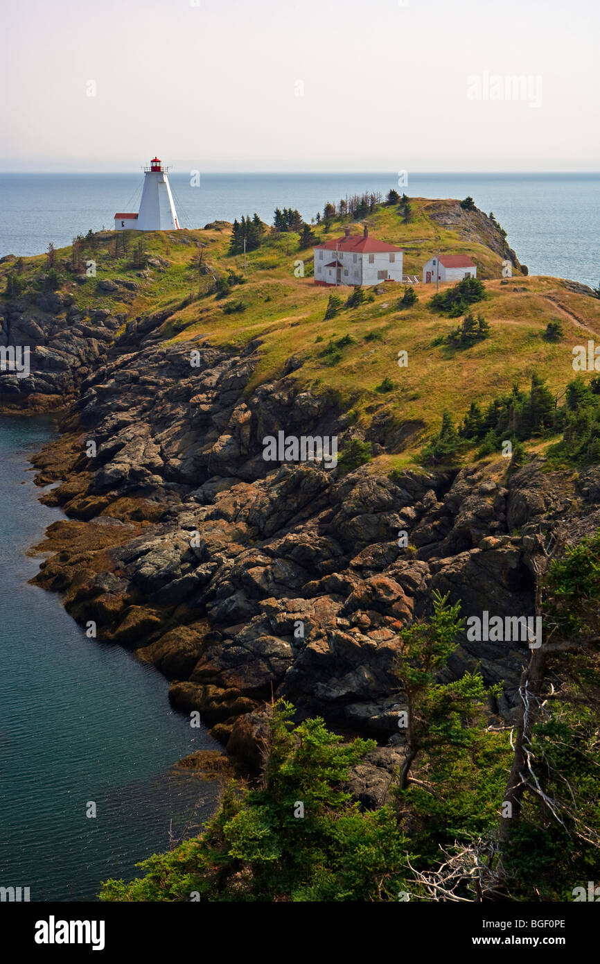 Faro a coda di rondine, a nord di testa, Grand Manan Island, Grand Manan, Baia di Fundy, Il Fundy Isles, Fundy unità costiere, percorso 7 Foto Stock