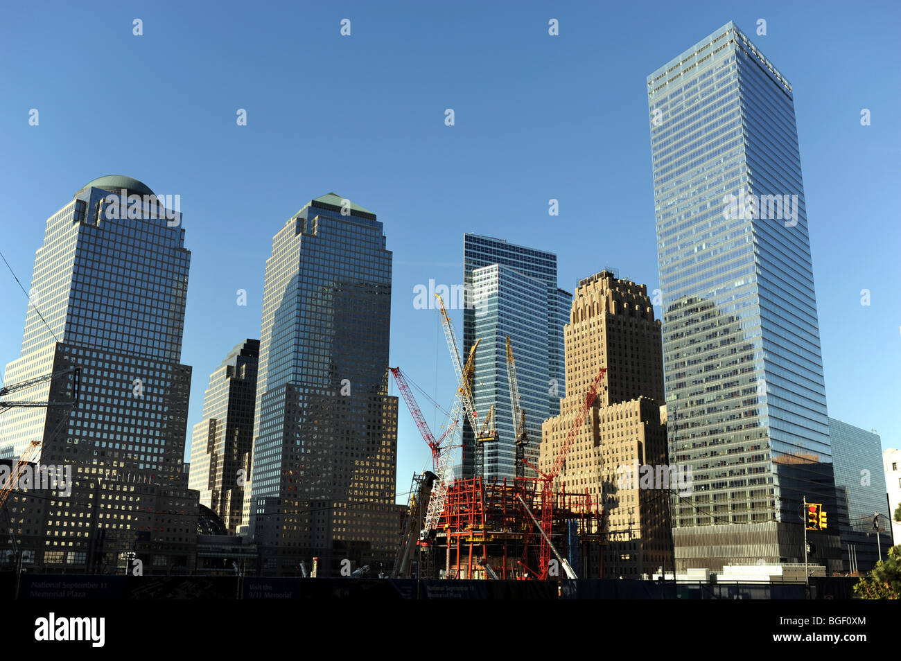 Il sito dell'attacco terroristico del Twin Towers World Trade Center 9/11 a Manhattan New York USA - 2009 Foto Stock