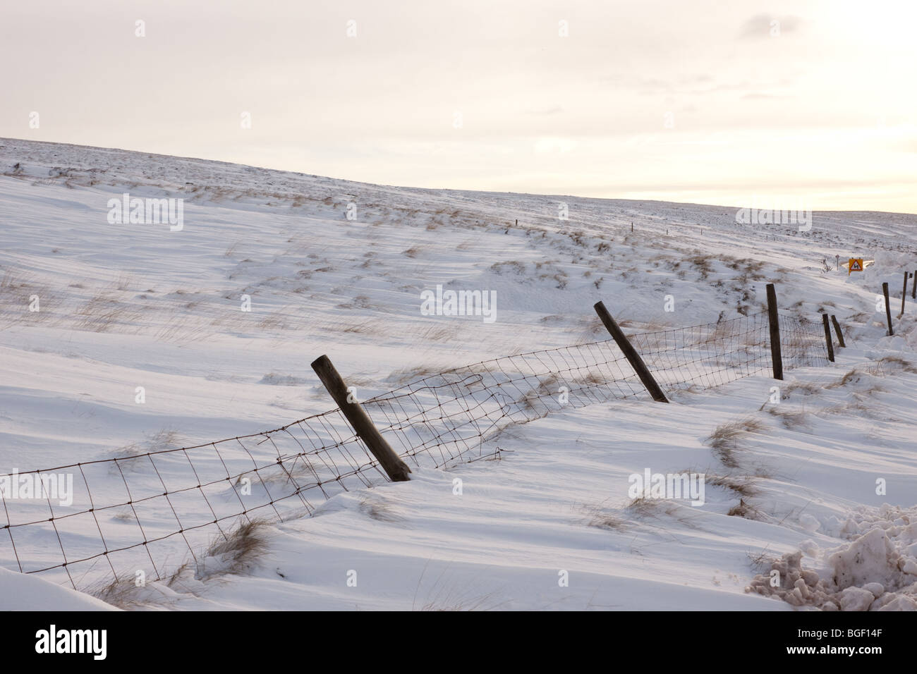 Scena di neve Foto Stock