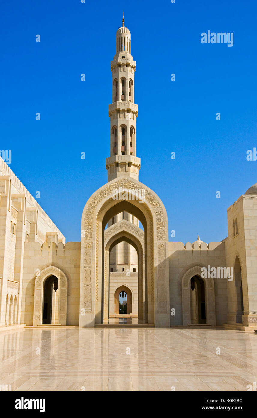 Sultan Qaboos Grande Moschea Muscat Sultanato di Oman Foto Stock