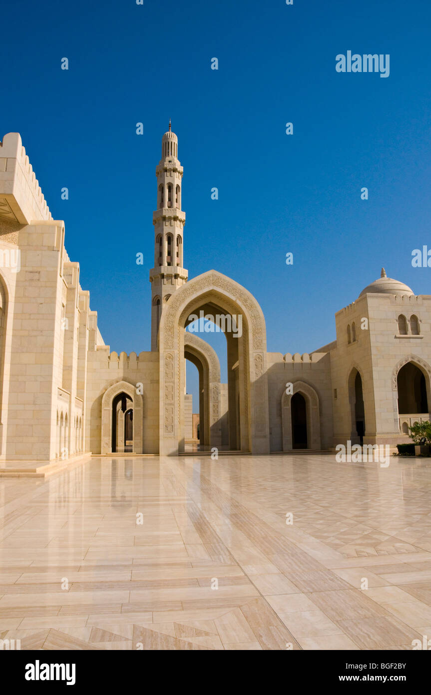 Sultan Qaboos Grande Moschea Muscat Sultanato di Oman Foto Stock