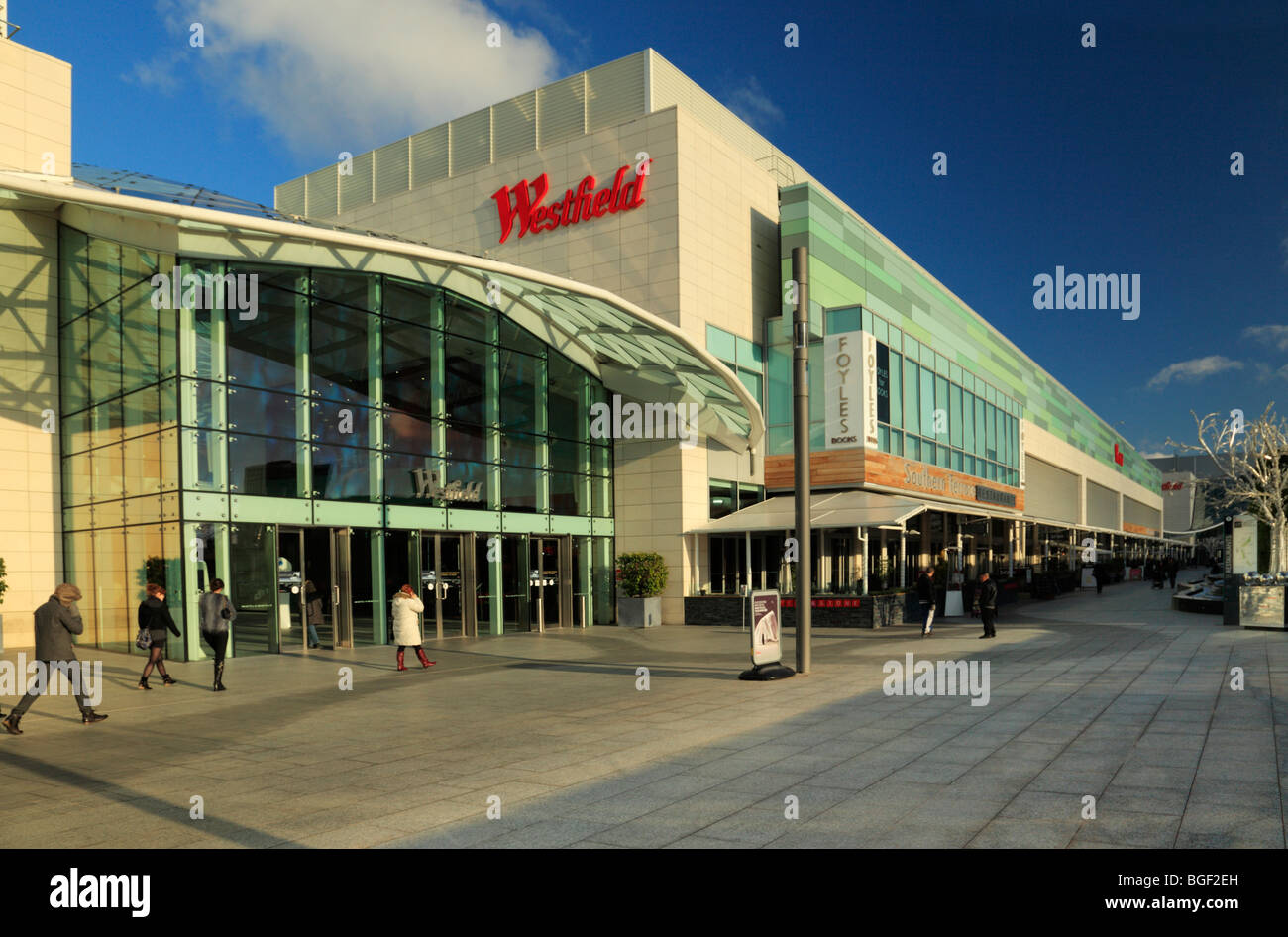 Il centro commerciale Westfield. Foto Stock