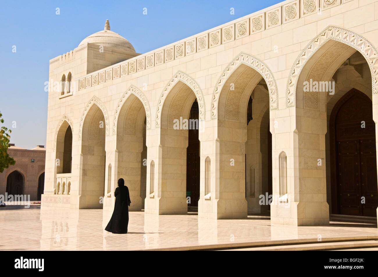 Sultan Qaboos Grande Moschea Muscat Sultanato di Oman Foto Stock