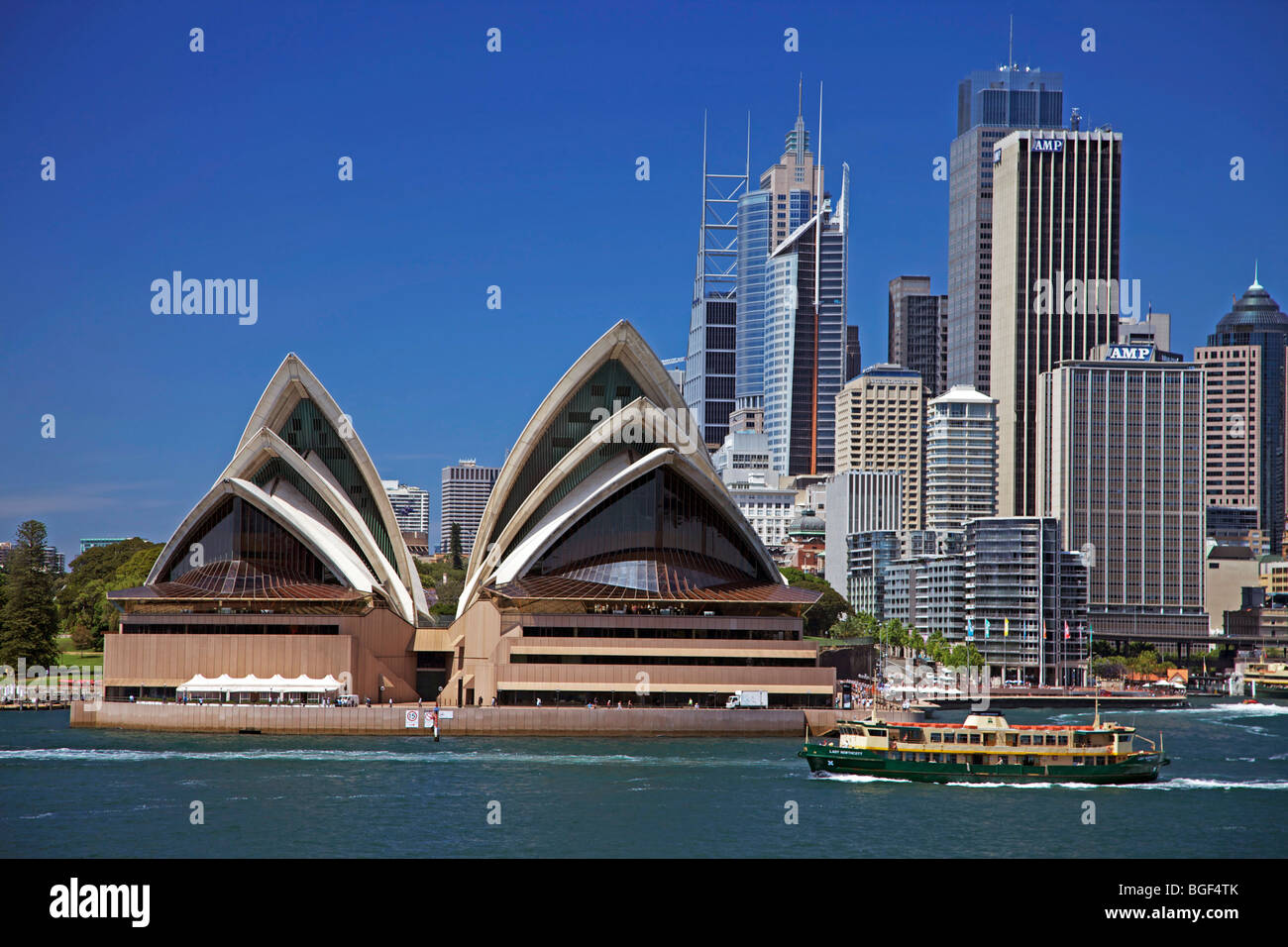 Opera House e Circular Quay, Sydney, Australia Foto Stock