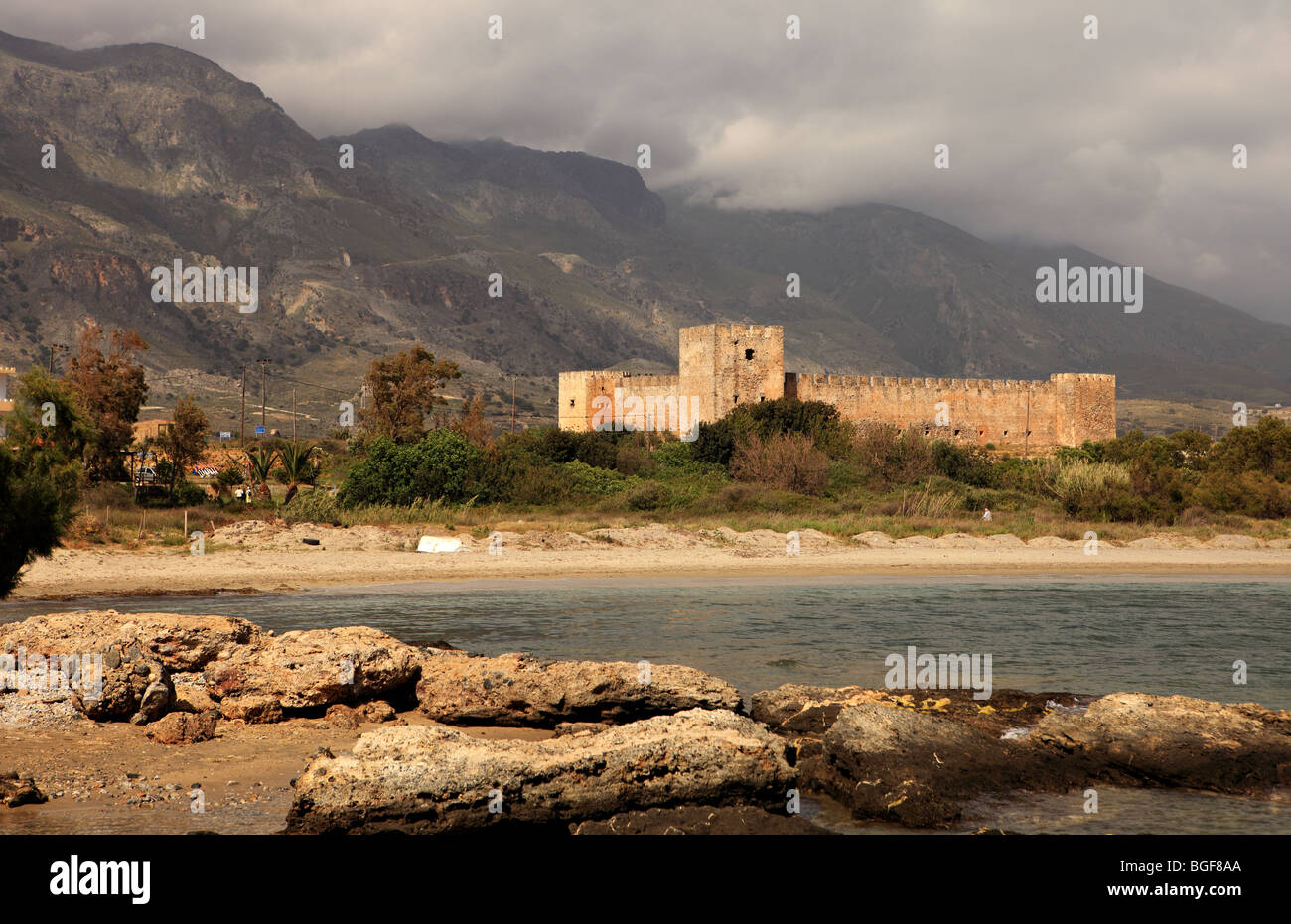 Il castello di Frangokastello, Creta Foto Stock