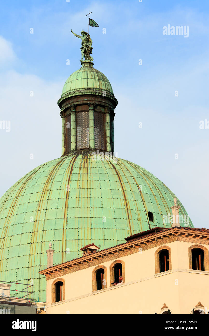 Cupola della chiesa di San Simeone Piccolo (San Simeone e Giuda), Venezia, Veneto, Italia Foto Stock