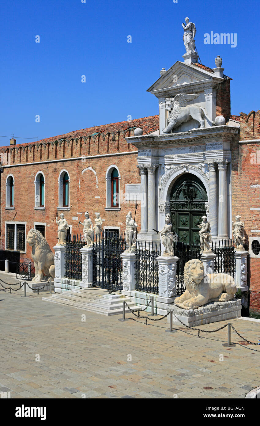 Arsenale veneziano (Arsenale di Venezia), Venezia, Veneto, Italia Foto Stock