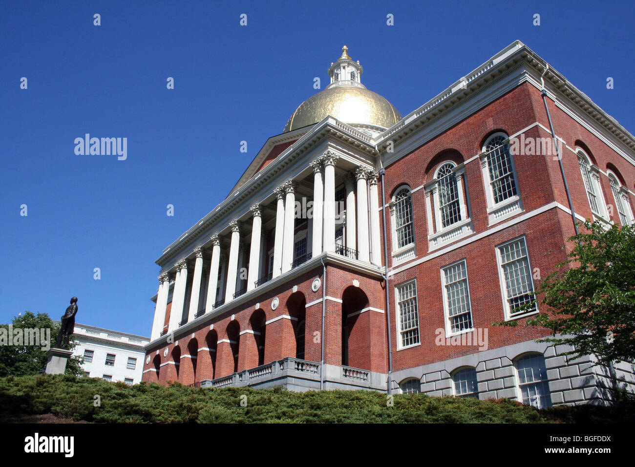 Massachusetts State House Foto Stock