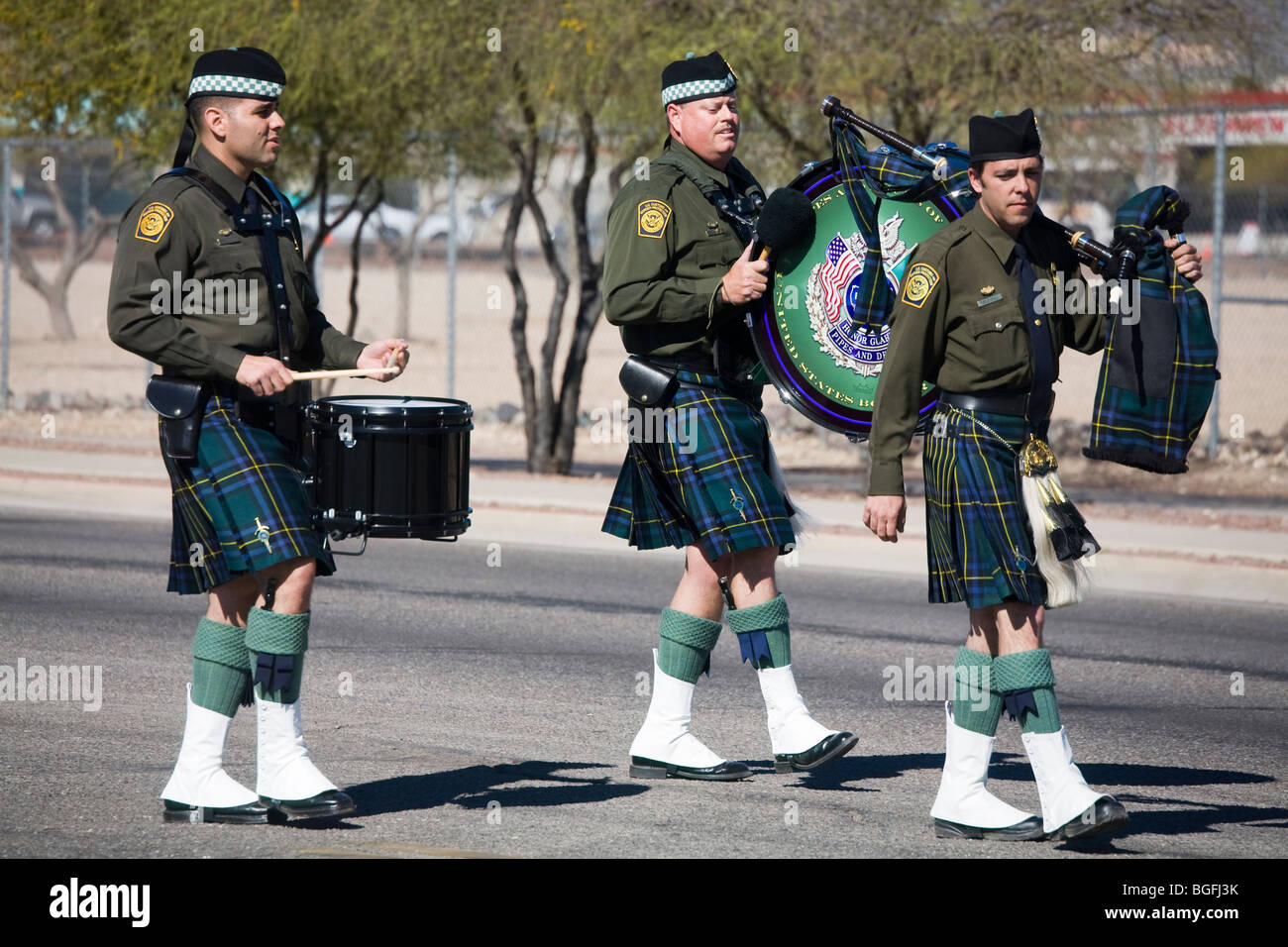 Pattuglia di Confine, Tucson Rodeo Parade, Tucson, Arizona, Stati Uniti d'America Foto Stock