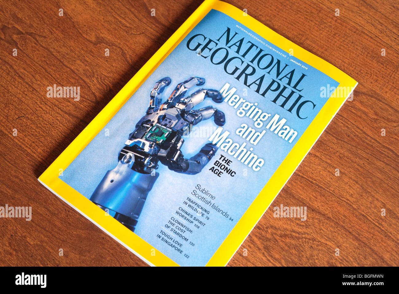 La rivista National Geographic Foto Stock