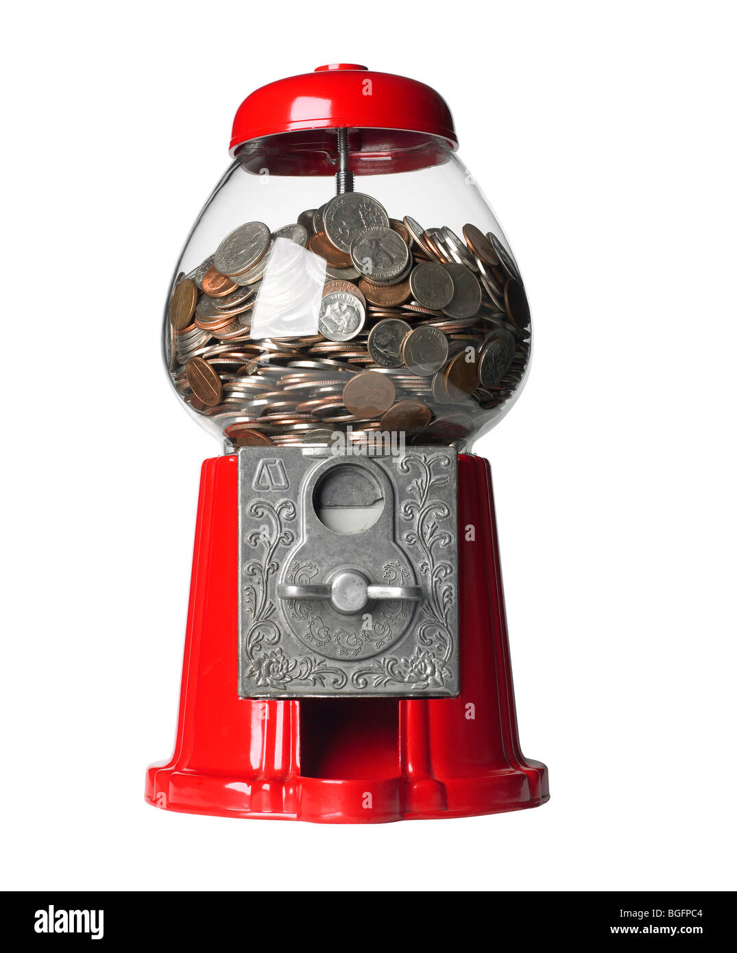 Bubble Gum rosso Macchina Foto Stock