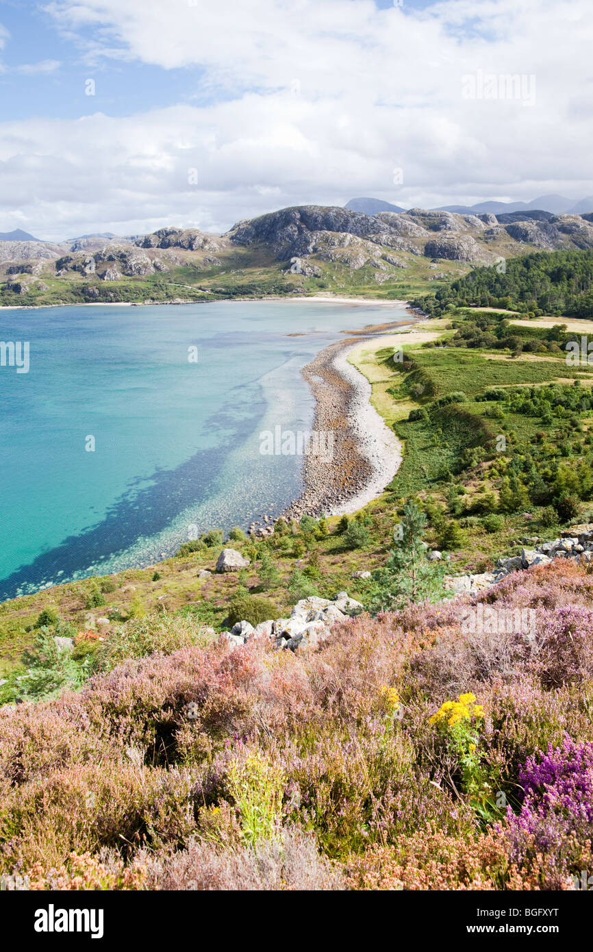 Gruinard Bay, Ross & Cromarty, Scozia nord-occidentale, Regno Unito Foto Stock