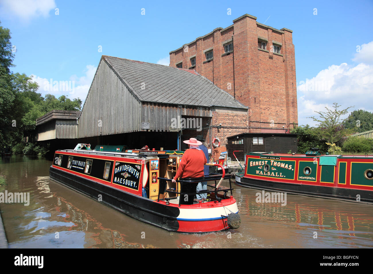 Cadbury's Wharf a Knighton, Staffordshire sul Shropshire Union Canal Foto Stock