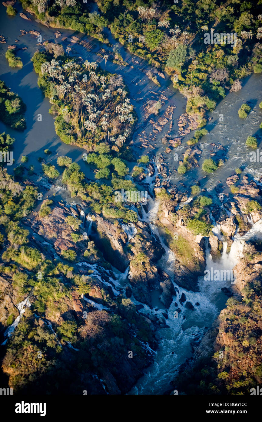 Epupa Falls, fiume Kunene Foto Stock