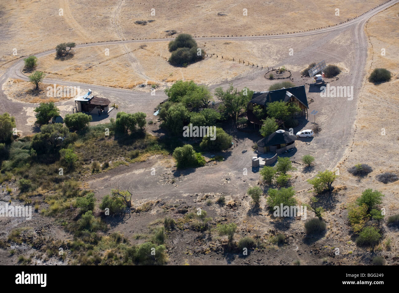Salvare il rhino trust sede Palmwag, Namibia. Foto Stock