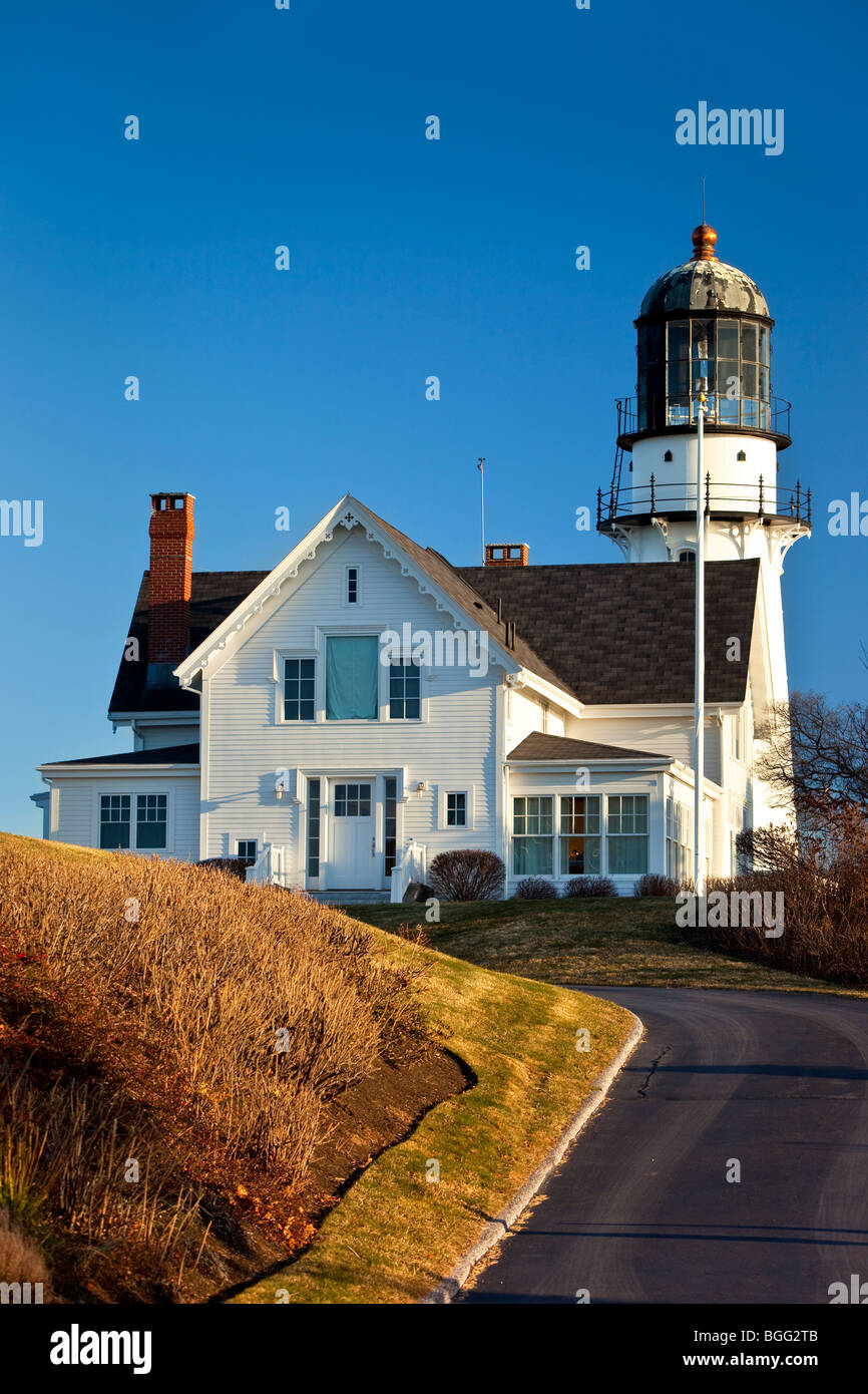 Cape Elizabeth (due luci) faro in Maine USA Foto Stock