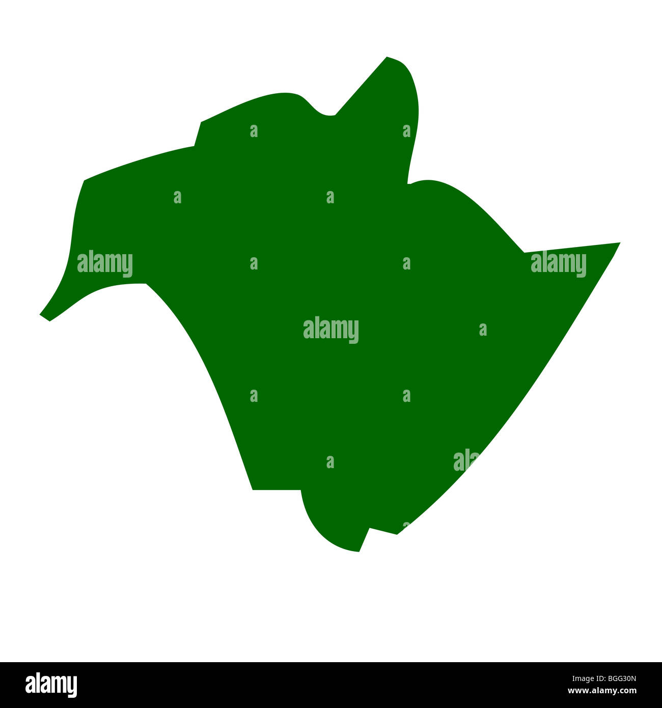Mappa di New Brunswick provincia o territorio in Canada, isolati su sfondo bianco. Foto Stock