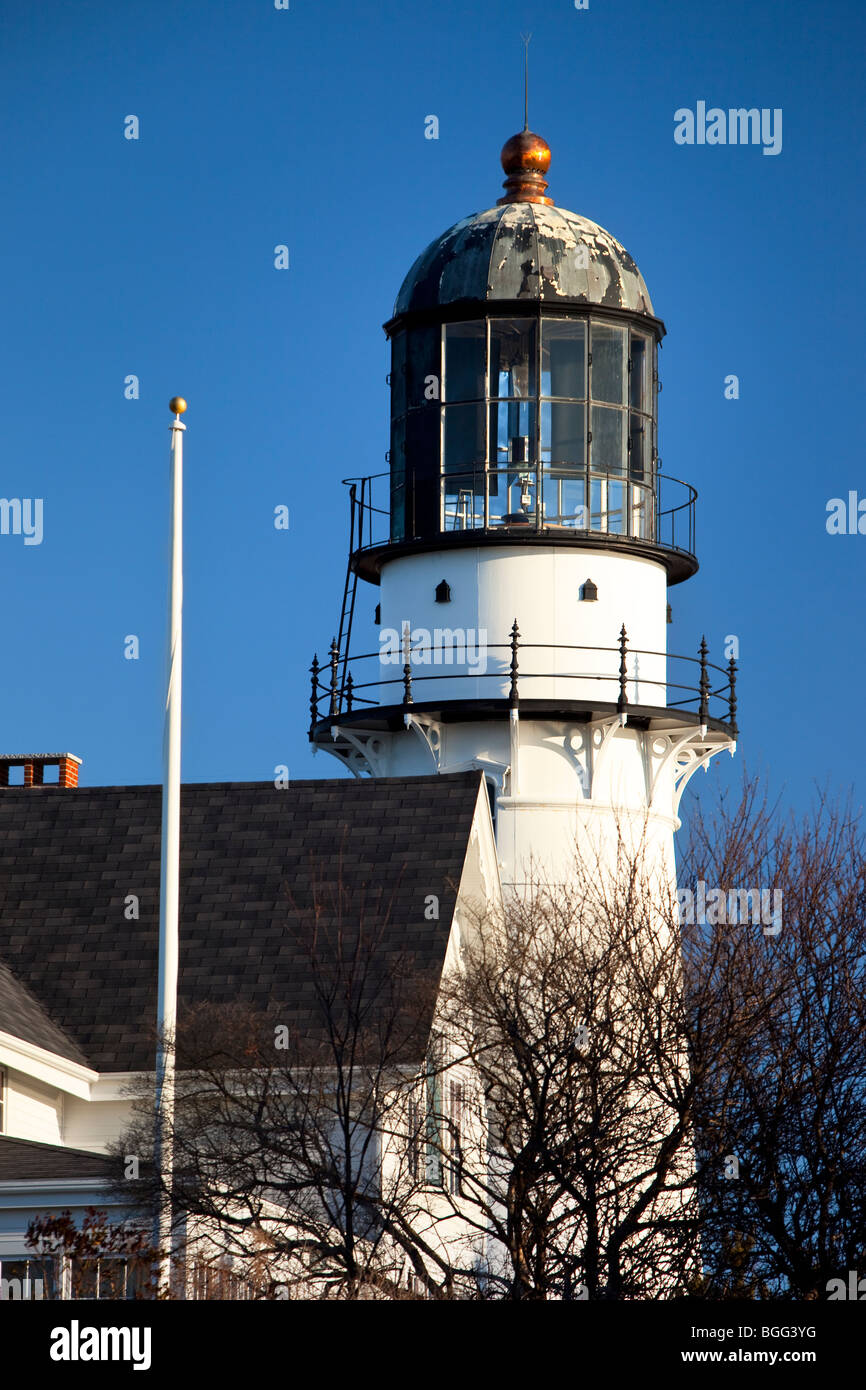 Cape Elizabeth (due luci) faro in Maine USA Foto Stock