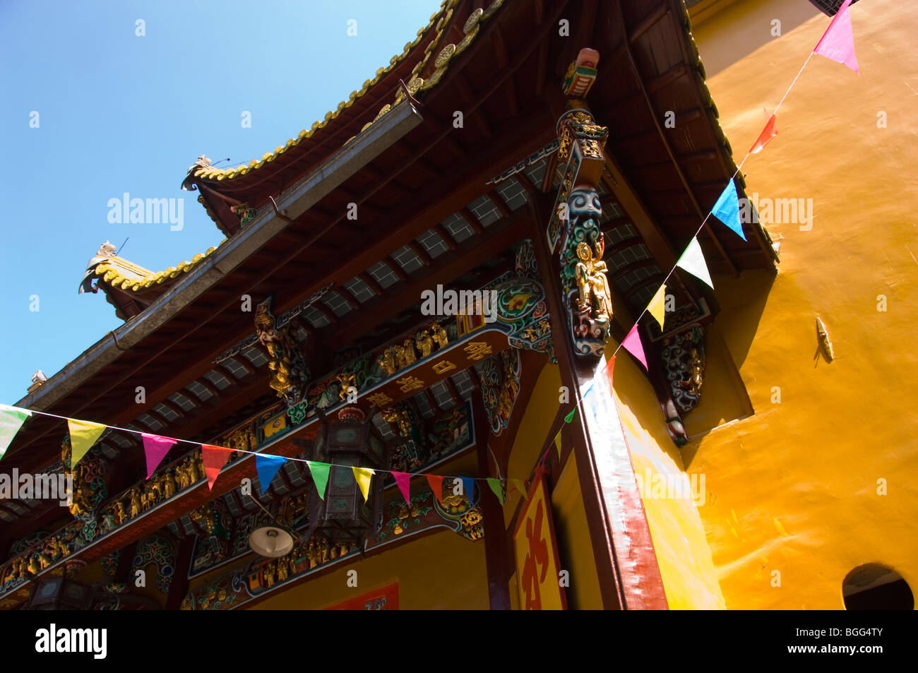 Zhiyuan tempio Jiuhua Shan. Provincia di Anhui, Cina. Foto Stock