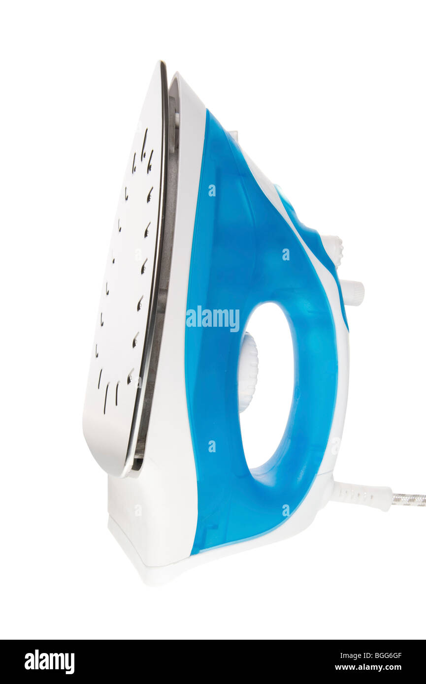 Piena isolati studio immagine da un ferro da stiro a vapore Foto Stock